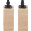 Pssopp 2 pezzi / set bolla d'aria in legno naturale diffusore in pietra accessori pompa ad aria cilindro in pietra d'aria bolle fini per acquario acquario(S)