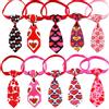 Masue Pets Confezione da 10 papillon per cani di piccola taglia con fiocco rosa rosa, accessori per la toelettatura di cani di piccola taglia (cravatte di San Valentino)