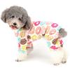 Ranphy, Pigiama in Cotone per Cani, con Stampa Adorabile, per Animali Domestici, con Motivo a Anatra, Stile Britannico, per cagnolini e Tutine, Vestiti per Cani da Compagnia