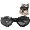 DUBENS Occhiali da sole per cani alla moda, protezione impermeabile, protezione UV, occhiali protettivi, occhiali regolabili, animali domestici, adatti per cani medi e piccoli (nero)