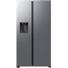Samsung RS80F67KCTEF - Frigorifero side-by-Side, frigorifero AI con congelatore, 178 cm, 634 l, erogatore di ghiaccio/acqua con serbatoio, AI Energy Mode & Voice Control, Twin Cooling+, in acciaio