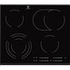 Electrolux EHF6547FXK piano cottura Nero Incasso 4 zona(i)