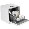 YardYonder - Lavastoviglie portatile compatto con chiave e serbatoio dell'acqua manuale (5 l), modalità di ingresso dell'acqua, compatto con più spazio all'interno, 6 programmi per camper e