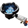 Generico Fornello A Gas Da 54 Cm, Bruciatore For Piano Cottura A 9 Cavità Da 9 KW, Piano Cottura A Gas Singolo For Interni, Kit Fonte NG/GPL, Griglia For Pentole Anti-slittamento(LPG,12 nozzles)