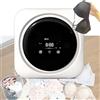 HEIHEIZI Mini Lavatrice Portatile da 220V/110V, Asciugatrice Compatta da 170W, Asciugatrice Elettrica a Carica Frontale da 3,5 L con Pannello di Controllo LCD per Appartamenti, Camper, Dormitori,Wall Mount