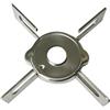 Franza Alpes Inox Griglia in acciaio inox per spartifiamma Ø 70 mm. Semirapido serie Argento - G6915 - Prodotto originale