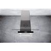 GURARI Cappa da parete 466 IS 60 BL Pr, cappa aspirante 60 cm 1000m³/h, cappa da parete in acciaio inossidabile, vetro, classe di efficienza energetica A, TouchControl