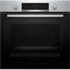Bosch - Forno multifunzione con vapore, serie 4, 60 cm. Larghezza, Pirolis, 3D Hotair, Acciaio, HQA574ES3
