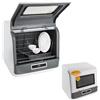 EUAIIPull Lavastoviglie da tavolo Mini lavastoviglie 800 W con 3 modalità di pulizia Lavastoviglie portatile Touch Screen indipendente per appartamenti camper (argento)