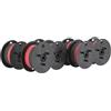 F=T=I-Farbbandfabrik MEHMET DEMIRKAYA Nastro -((5. pezzo) nero/rosso- Compatibile con Canon MP 1211 Ltsc- Bobine nastro Compatibile con MP 1211 Ltsc Marca Nastrofabrik Original