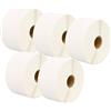 Printing Saver 5 Rotoli 50mm x 25mm Etichette termica diretta compatibili per Zebra GK420d GK420t GC420d GX420d GX420t GC420t GX430t GT800 LP2844 TLP 2844 CL-S521 CL-S621 CL-S631 (1000 Etichette per Rotolo)