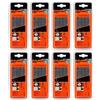 Acan Tradineur Confezione da 8 Blister 800 Punti per Cucitrice Industriale Ferro Graffette 1,2 x 12 x 11,3 mm