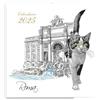 AIMA - Calendario 2026 Gatti di Roma 24x32 cm - Planner Mensile da Muro con Gatti nei Luoghi Iconici di Roma