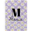 Wanapix | Quaderno A5 Personalizzato | 100 Pagine con Quadretti - 80 gr | Taccuino Personalizzabile | Block Notes a Spirale | Scuola Elementare | Margarita