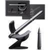 novium Hoverpen Future - Penna fluttuante da scrivania, Deep Black | Levitazione magnetica, design ispirato allo spazio, penna roller con ricarica Schmidt, idea regalo di lusso