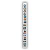 Anwicar Lavagna Magnetica da Parete Scrivibile Bianco 100x6 cm 1 pz | Lavagna in acciaio per magneti, note e pennarelli a gesso, con superficie cancellabile e kit di montaggio
