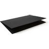 Eglooh - Gemini - Sottomano Scrivania Apribile in Cuoio Nero cm 50x35 - Sottomano Pieghevole con Struttura in Alluminio e Raffinate Cuciture Artigianali - Made in Italy