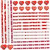 GRIRIW 20 Set Di Regali Di Cancelleria Cancelleria Per Matite Romantiche Gommini Forma Di Cuore E Temperamatite Regali Perfetti Per Feste Di Scambio
