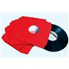 MC DAISON 25 pezzi Busta interna DELUXE con angoli sagomati antistatica antigraffio di elevata qualità in carta rossa + velina per dischi LP vinile 33 giri o 12 maxi single (disco diametro 30cm)