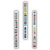 Anwicar Lavagna Magnetica da Parete Scrivibile Bianco 100x6 cm 3 pz | Lavagna in acciaio per magneti, note e pennarelli a gesso, con superficie cancellabile e kit di montaggio