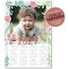Generico Point20.it - Calendario 2025 fotografico da parete personalizzato con foto 33x48 cm. - Ideali per famiglie, amici e regalo Natale, temi vari unicorni, animali foto fidanzati 12 mesi (Floral)