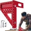 Generico Goniometro quadrato multiangolo 3D, righello triangolare per la lavorazione del legno,Righello per tracciare la posizione dei fori ad alta precisione | Righello quadrato a sella 3D, goniometri quadrat