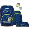 ergobag flex Set zaino per la scuola ergonomico, leggero, 23 litri, per bambine e bambini Front Runbear - Blu scuro