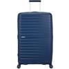 American Tourister FastForward Trolley Espandibile, Navy Blue, 78x50x30/34 cm, 108/118 L, Polipropilene, 4 Ruote Spinner, Chiusura TSA