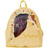 Loungefly Disney - Borsa a tracolla lenticolare con doppia tracolla serie Principesse La Bella e la Bestia, Multi, Mini
