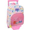 safta PEPPA PIG Baby PIG - Zaino per bambini con trolley Safta 705, ideale per bambini di diverse età, comodo e versatile, qualità e resistenza, 26 x 11 x 34 cm