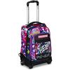 Mitama Trolley DR Junior Scuola Hey Dye,Con Mega Scomparto e Doppia Maniglia, Rosa e Nero, Scuola Elementare e Tempo Libero, Bambina Ragazza