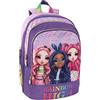 Franco Cosimo Panini RAINBOW HIGH - Zaino Scuola Media, Elementare, Bambini e Ragazzi, con Schienale Imbottito e Rinforzato, Spallacci Regolabili e Vano Principale + Tasca Frontale con Zip, cm 32x21x43h