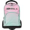 Shout Coolgirl | Zaino Trolley Sganciabile da Scuola Elementare e Media per Bambini con Ruote in Gomma Zainetto da Bambino o Bambina - Trolley D-Touch