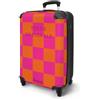 NoBoringSuitcases.com® Trolley Bagaglio a Mano 55x40x20, Bagaglio da 10 kg con Ruote, Valigia Rigida Leggera, Trolley Cabina con Motivo a Scacchi, Disponibile in 6 Colori, Valigia per Aereo