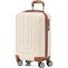 Flight Knight Premium Valigia Da Cabina Leggera Rigida - 8 Ruote Girevoli - Lucchetto Tsa Integrato E Porta Usb - Bagaglio Approvato Per Oltre 100 Compagnie Aeree Come Easyjet E Ryanair - 55x35x20cm
