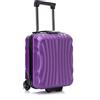 R.Leone Valigia 40x30x20cm Trolley Bagaglio a Mano Wizzair Vueling 2 Ruota in ABS 20374FR (Viola, 40X30X20cm 2Ruota)