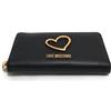 Moschino Portafoglio donna Love zip around nero AS26MO01 JC5505PP1OLQ0000 colore: NERO
