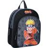 Vadobag Zaino NARUTO The Greatest Ninja Naruto - Zainetto per bambini | Scuola | Asilo - Colore Nero - dimensioni 30x25x11cm