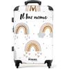 NoBoringSuitcases.com Valigia Bambini, Valigia Grande, Valigia Personalizzabile, Trolley Bambina, Lucchetto TSA, Valigia Bambina, Valigia Grande 23 kg (67 cm - 72 L), (Motivo arcobaleno - Multicolore)