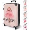 NoBoringSuitcases.com NoBoringSuitcases© Valigia Media Rigida, 67 cm, Grande con Ruote | 72L - Trolley Leggera, da Stiva 20 kg, Bagaglio Moda Vogue in Diversi Colori, per Aereo