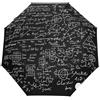 Niigeu Matematica Formula Matematica Nero Ombrello Pieghevole Automatico Ombrelli Antivento Protezione UV da Viaggio per Bambini Ragazzi Ragazze