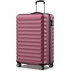 NUMADA - Valigia Grande Upfly 25Kg Upfly 28' ABS (75x49x29cm) con chiusura a combinazione e 4 ruote doppie a 360 | Resistente | Leggera | Interni a scomparti | Bordeaux