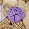 Orgrul Rain Drum Outdoor - Tamburo a pioggia per esterni, 3 pollici, 6 toni, in acciaio, per giardino, tamburo a pioggia per esterni, impermeabile, tamburo a pioggia per bambini (viola)