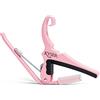 Kyser Quick-Change Capotasto per chitarra acustica a sei corde, Rosa, KG6K