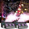 Osusuent Macchina del Fumo 1500 W Macchina per Bolle di Fumo A Doppia Ruota Macchina del Fumo Portatile con 18 LED Effetti RGB 3 in 1 per Feste, DJ, Halloween, Natale, Matrimonio, 2 pezzo