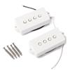 SUPVOX Pickup per Basso Pb a 4 Corde Stile Aperto Bianco Gmb12 in Metallo Wax Potted e Uscita Media per Chitarra Basso Elettrico Accessori Viti
