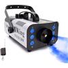 MORFIT - Macchina del fumo con LED, 1200 W, 5600 CFM (cubic foot per minute) di nebbia generata, luci a 6 livelli, comandi via cavo e telecomando senza fili, adatta feste, matrimoni, Natale, Halloween