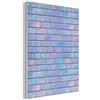 MuchoWow© Pannello Decorativo Parete Pannelli Fonoassorbenti Acustici 30x40 cm Insonorizzanti Decorazioni Casa Isolamento Acustico Fonoassorbente Quadri Fonoisolanti Viola - Blu - Muro