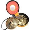 Grtheenumb Strumento Gong|Gong, Campane tibetane Mantra con custodia Piatti Tingsha Campane carillon da meditazione 2.5 Strumento per consapevolezza, yoga e suono
