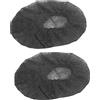 LDAUYZLING 120 pezzi Cappucci per microfono monouso in tessuto non tessuto, antipolvere e antisaliva, copertura protettiva di ricambio (Nera)